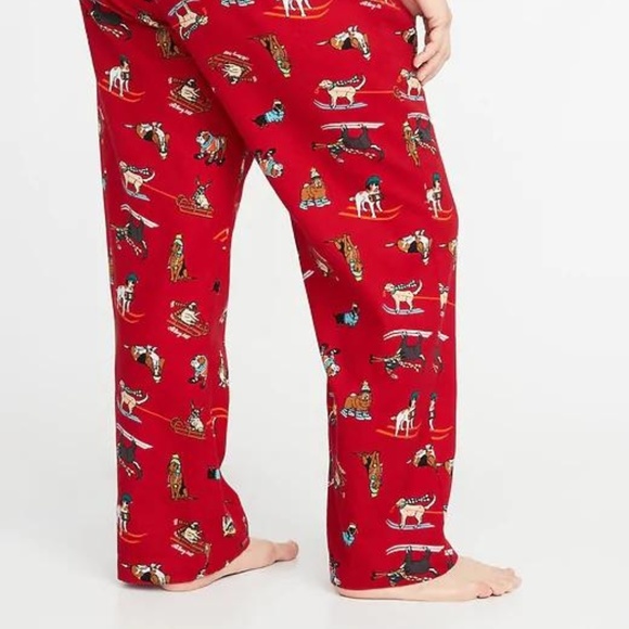 Old Navy Patterned Plus-Size Flannel Sleep Pants - Picture 4 of 4